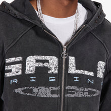 Load image into Gallery viewer, Gala Original Harpy Grommet Hoodie - Washed Black