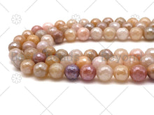 Load image into Gallery viewer, Mystic Natural Rutilated Jade Round Faceted Beads, 6mm/8mm/10mm/12mm Genuine Beads,15.5'' Full Strand, Sku#UA227