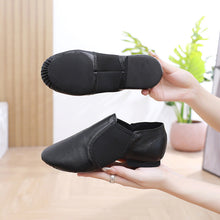 Load image into Gallery viewer, Genuine Leather Jazz Dance Practice Shoes – Soft Sole, Women &amp; Kids