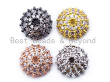 Load image into Gallery viewer, CZ Micro Pave Tassel Cap/Round Beads Cap, 3x8mm, sku#C33