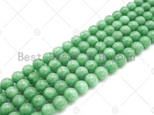 Load image into Gallery viewer, High Quality Natural Dark Green Angelite Beads, 6mm/8mm/10mm/12mm Round Smooth Beads, 15.5'' Full Strand, Sku#U1130