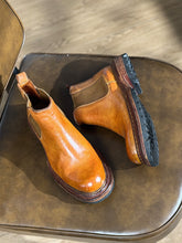 Load image into Gallery viewer, Men's Vintage Carved Leather Boots | Thick Sole Height-Increasing Dr. Martens Style