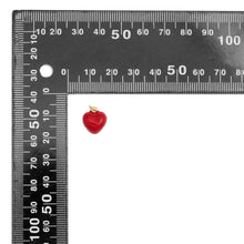 Load image into Gallery viewer, Red Enamel Puffy Heart Charm Pendant,Sku#LD711