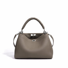 Load image into Gallery viewer, Premium Genuine Leather Crossbody Bag - Motorcycle Style Large Capacity Shoulder Bag for Women
