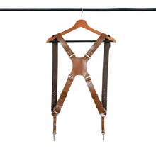 Load image into Gallery viewer, Double Camera Strap Harness- Brown