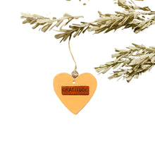 Load image into Gallery viewer, Ceramic Heart Ornament - Gratitude