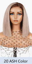 Load image into Gallery viewer, Ombre Frost Brown 24' Glueless Lace Front Wig Body Wave Brazilian Human Hair