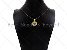 Load image into Gallery viewer, Enamel heart click on charm pendant, enamel heart, Sku#L471