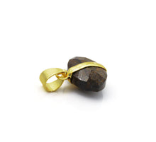 Load image into Gallery viewer, Gold Oval Gemstone Charm, Sku#LY20