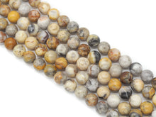 Load image into Gallery viewer, Natural Crazy Lace Agate Round Smooth Beads, SKu#U1328
