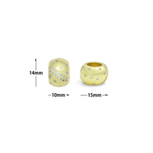 Load image into Gallery viewer, CZ Large Hole Donut Spacer Bead, Sku#LK1160