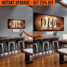 Load image into Gallery viewer, Upgrade Your 20x10 Inches 'Family' (Style 1) Canvas To 48x24 Inches