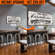 Load image into Gallery viewer, Upgrade Your 20x10 Inches 'Custom Farmhouse' Canvas To 48x24 Inches