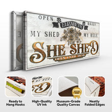 Load image into Gallery viewer, Personalized She Shed Sign X