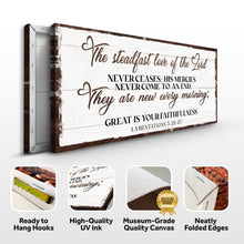Load image into Gallery viewer, The Steadfast Love Of The Lord Lamentations 3:22-23 Faith Sign III