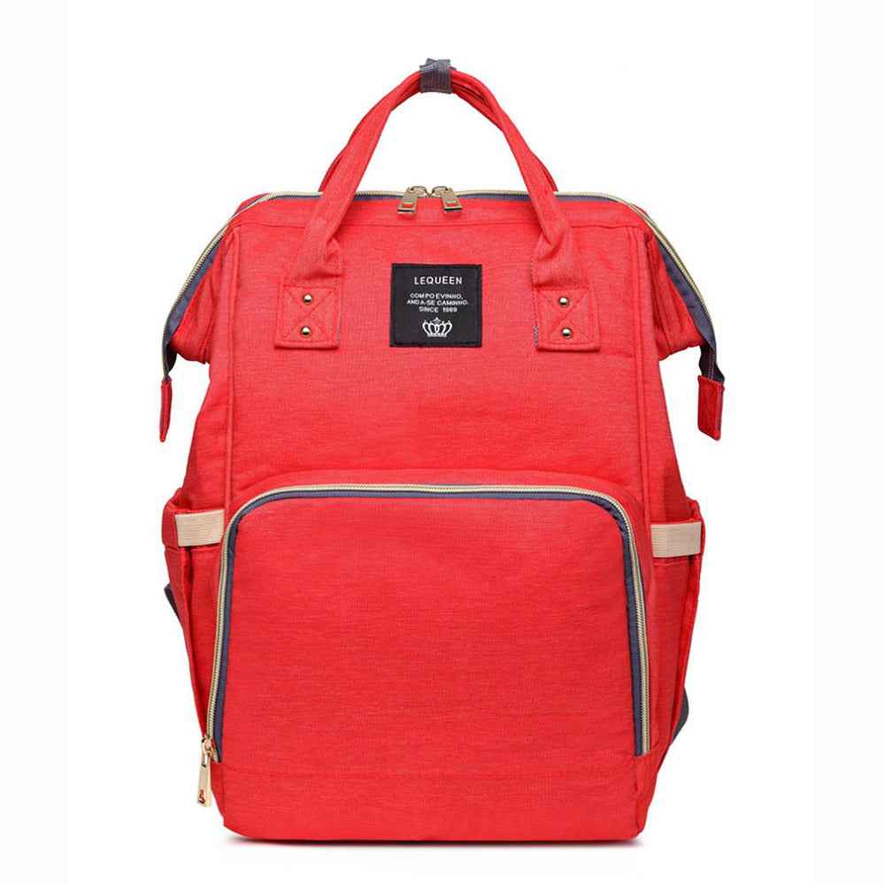 Maternity Diaper Backpack - Large Capacity Waterproof Oxford Nappy Bag with Anti-Theft Pocket & Stroller Straps