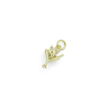 Load image into Gallery viewer, Gold Silver Flower Martini Glass Cup Charm Pendant, Sku#A464