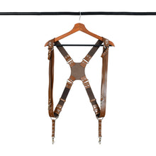 Load image into Gallery viewer, Double Camera Strap Harness- Brown