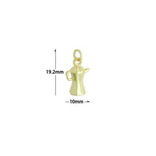 Load image into Gallery viewer, Gold Silver Coffeepot teapot Charm Pendant,Sku#LX854