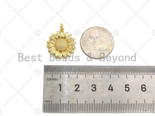 Load image into Gallery viewer, Gold Filled Daisy Flower Shape Pendant/Charm, 18x20mm,Sku#F1401C