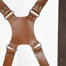 Load image into Gallery viewer, Double Camera Strap Harness- Brown