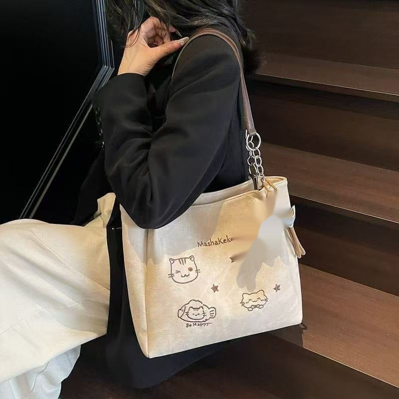 Large Canvas Tote Bag – Spacious Everyday Shoulder Bag