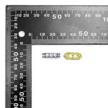 Load image into Gallery viewer, 10pc Rhinestone Jewerly Seperator Bar with 3 holes, sku#C131