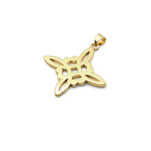 Load image into Gallery viewer, Black white enamel Chinese Knot Flower Charm, Sku#LK823