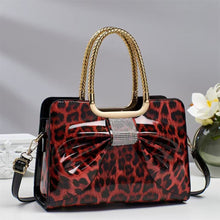 Load image into Gallery viewer, Hot-stone Embellished Fashionable Versatile Chic Leopard-print Womens Bag