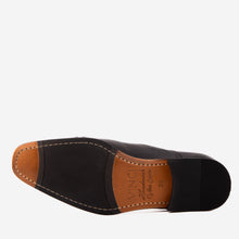 Load image into Gallery viewer, The Rockwell Handmade Black Leather Cap Toe Men Oxford Shoe