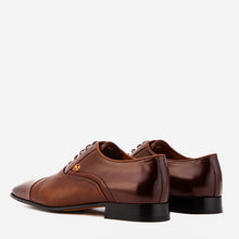 Load image into Gallery viewer, The Rockwell Handmade Tan Leather Cap Toe Oxford Men Shoe