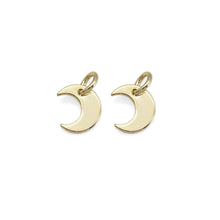 Load image into Gallery viewer, Plain Gold Cresent Moon Charm, Sku#LX390
