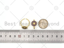 Load image into Gallery viewer, Colorful Enamel Sunflower Adjustable Ring, Sku#X262