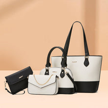 Load image into Gallery viewer, Women's PU Leather Tote Bag Set – Structured Shoulder Bag with Multi-Compartment Organizer