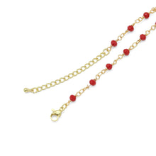 Load image into Gallery viewer, Red Beads Chain with Red Bean Adjustable Bracelet, Sku#A365