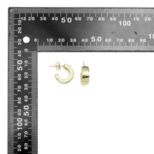 Load image into Gallery viewer, Plain Gold Silver Huggie Earrings, Sku#LD563