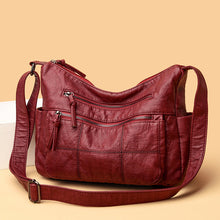 Load image into Gallery viewer, Women's Solid Color Crossbody Shoulder Bag - PU Leather Casual Handbag
