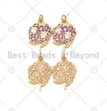 Load image into Gallery viewer, NEW Enamel Colorful Flower Shape Pendant,18K Gold Filled Flower Charm,Enamel Pendant,Enamel Jewelry,15x22mm,Sku#LK390