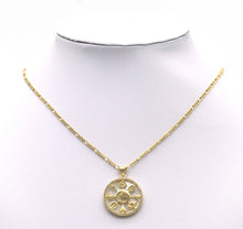 Load image into Gallery viewer, Mother of Pearl Sun Moon Lucky Round Charm, Sku#LX82