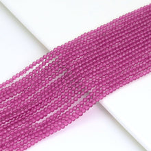 Load image into Gallery viewer, 3mm Dark Pink Crystal Round Faceted Beads, Sku#U1866