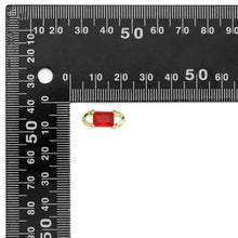 Load image into Gallery viewer, Gold Colorful Square CZ Connector, Sku#LX287
