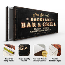 Load image into Gallery viewer, Backyard Bar &amp; Grill Sign XVIII