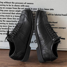 Load image into Gallery viewer, Men's Chunky Sole Casual Sneakers – Microfiber Upper, Rubber Outsole, Lace-Up &amp; Invisible Heel Styles