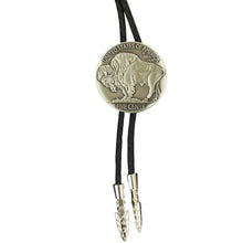 Load image into Gallery viewer, Double S Buffalo Nickel Coin with Arrowheads- Bolo Tie