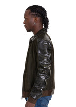 Load image into Gallery viewer, The Albendin Green Leather Men  Jacket