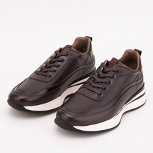 Load image into Gallery viewer, The Modena Brown Leather Men Sneaker