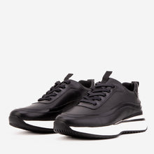 Load image into Gallery viewer, The Modena Black Leather Men Sneaker