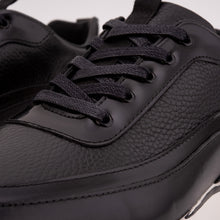 Load image into Gallery viewer, The Modena Black Leather Men Sneaker