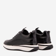 Load image into Gallery viewer, The Modena Black Leather Men Sneaker