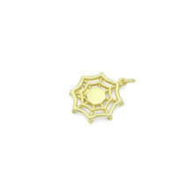 Load image into Gallery viewer, Spider On Spider Web Charm Pendant, halloween charm, Sku#LK1104